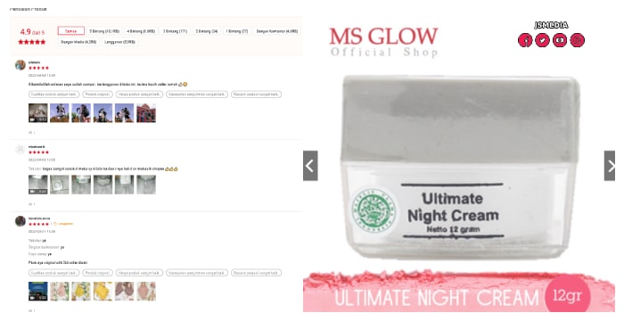MS Glow Ultimate Night Cream